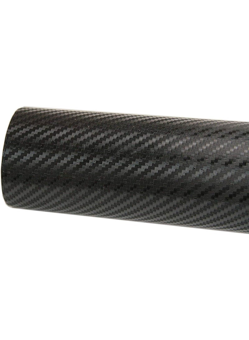 3D ألياف الكربون فينيل لف - في الهواء الطلق تصنيف لاستخدام السيارات - 12 بوصة × 60 بوصة تحتوي على سكين وأداة اليد (أسود) - Image 5